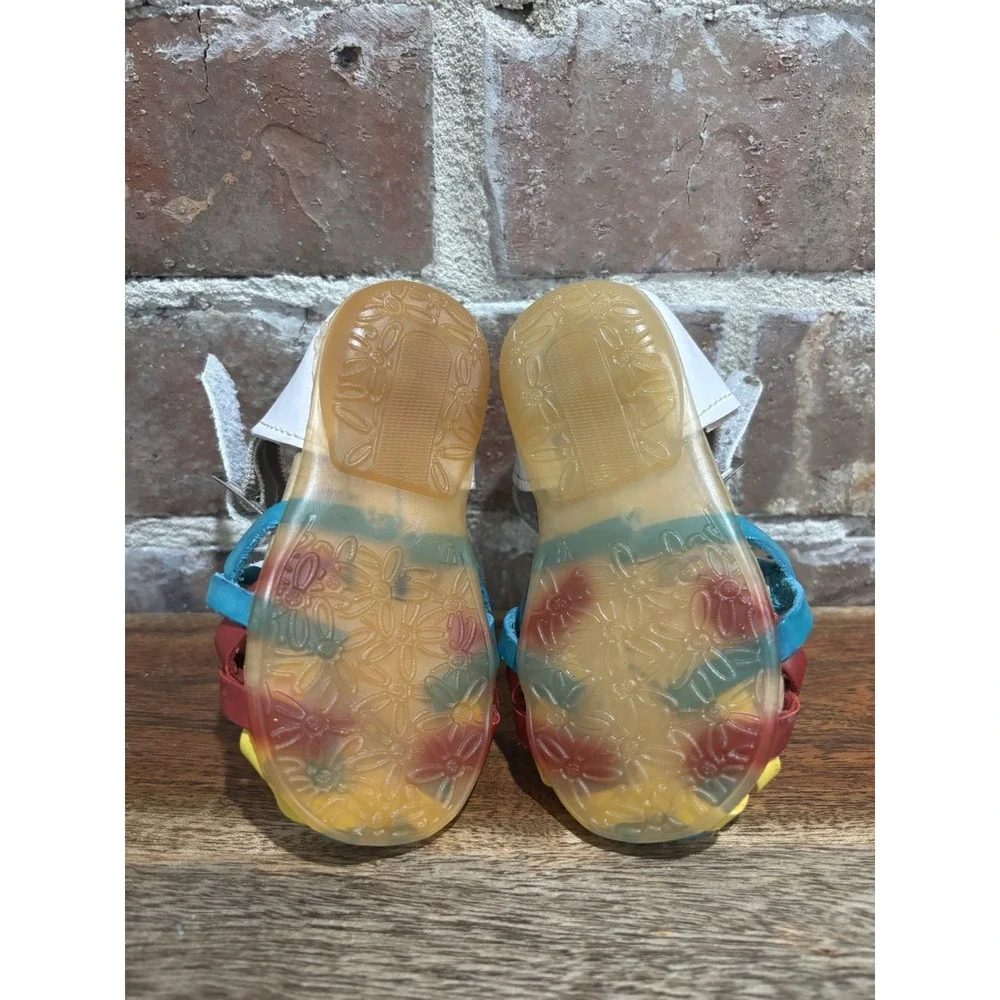 Girl Butterfly Leather Shoes Baby Size 2, Whimsical Nature Fairy Core Summer Art